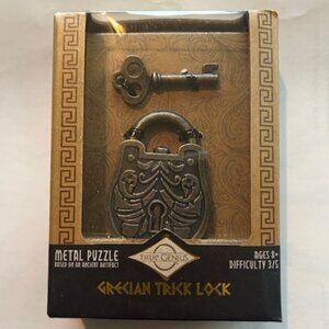 NIB True Genius Grecian Trick Lock Brainteaser Puzzle